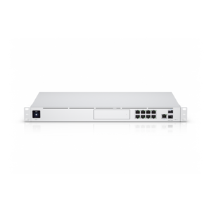 1U stovo tipo 10 Gb/s "UniFi" daugiafunkcinė sistema su 3,5" HDD išplėtimo funkcija ir 8 prievadų jungikliu