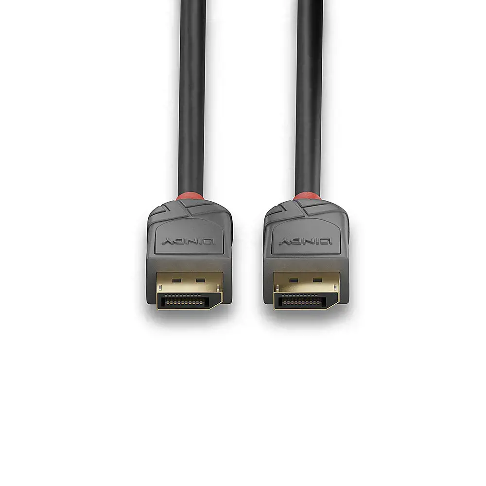 "Lindy" 2 m "DisplayPort 1.4" kabelis, "Anthra Line", 2 m, "DisplayPort", "DisplayPort", vyriškas, vyriškas, 7680 x 4320 taškų