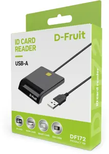 D-Fruit IDcard reader USB-A DF172, black