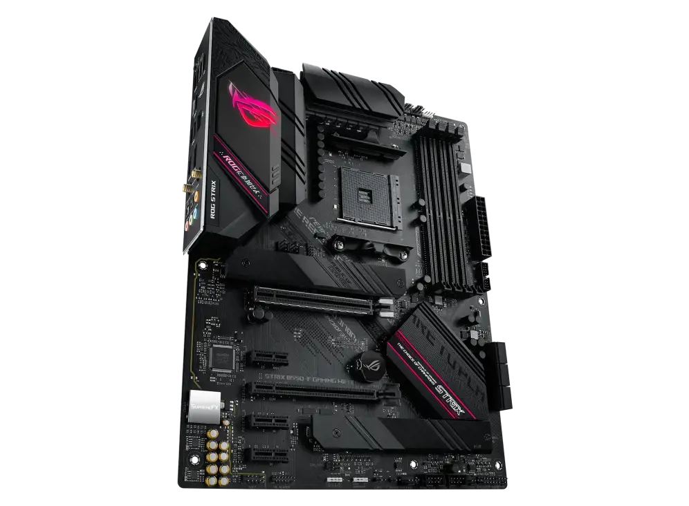 ASUS ROG STRIX B550-F GAMING WIFI II, AMD, "Socket AM4", 3 kartos "AMD Ryzen™ 3", 3 kartos "AMD Ryzen 5", 3 kartos "AMD Ryzen™ 7", 3 kartos..., DDR4-SDRAM, 128 GB, DIMM