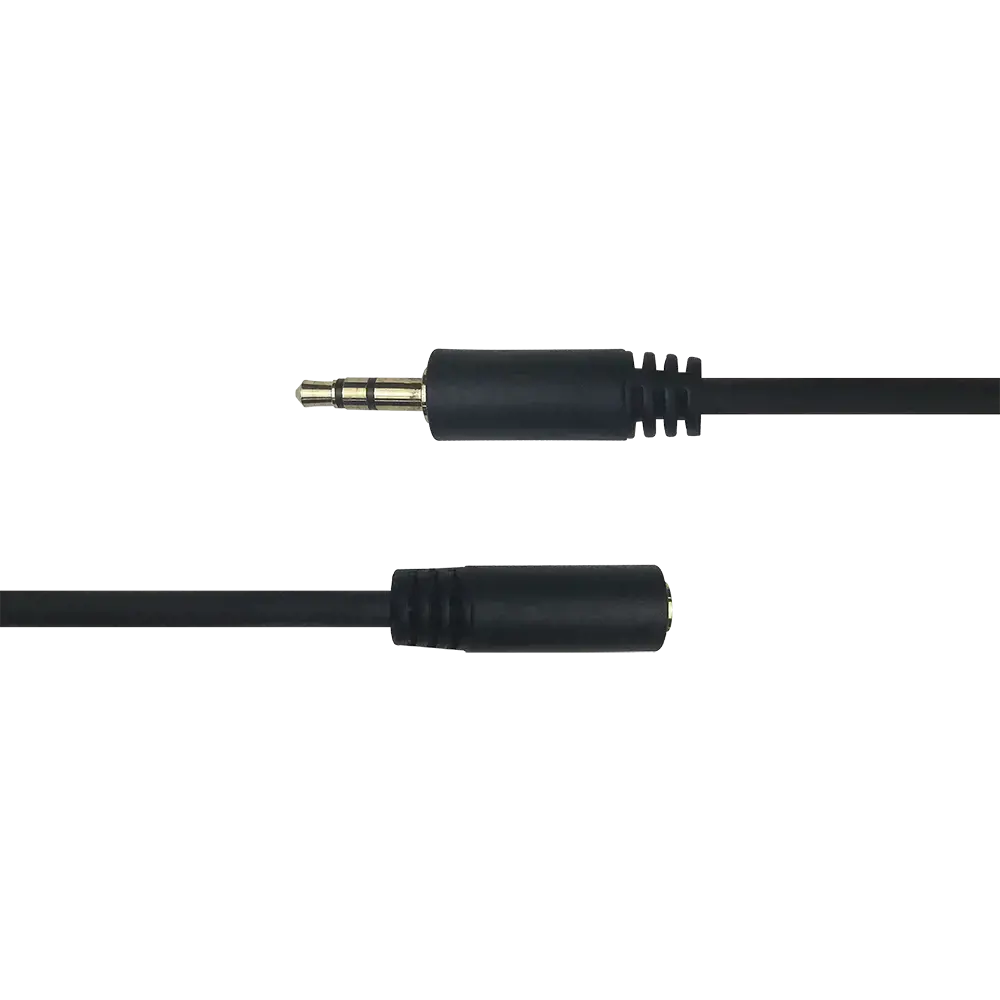 Audio kabelis DELTACO 3.5mm, paauksuotos jungtys, 2m, juodas / MM-160-K / R00180012