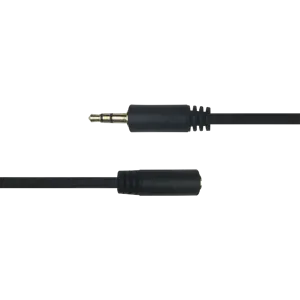 Audio kabelis DELTACO 3.5mm, paauksuotos jungtys, 2m, juodas / MM-160-K / R00180012