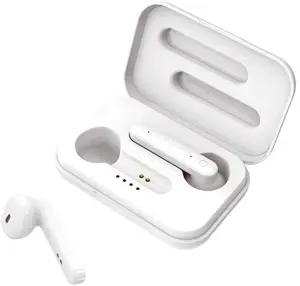 Platinet PM1040W Airpods Bluetooth 5.0 belaidės ausinės su mikrofonu (MMEF2ZM|A) balta