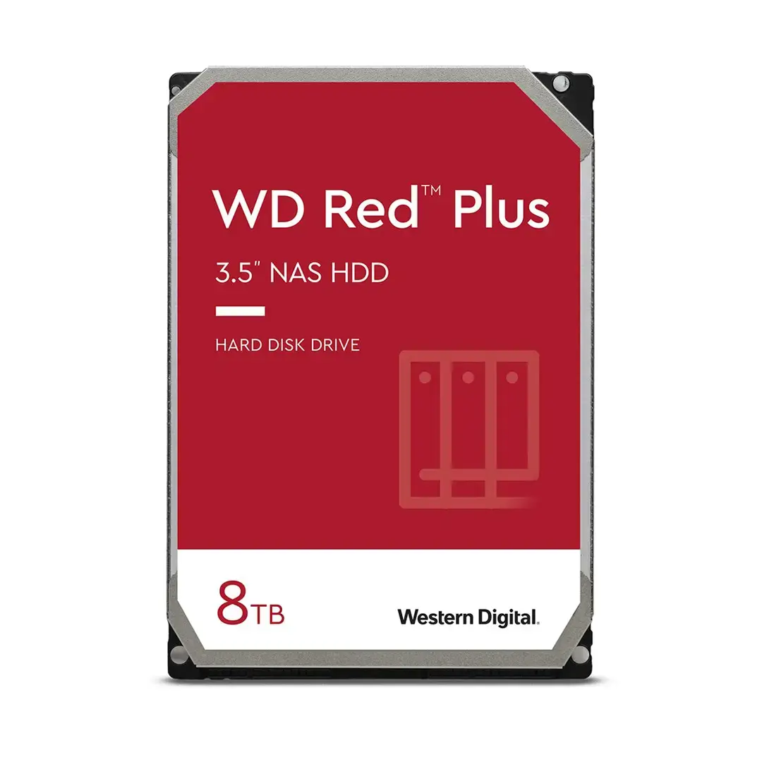 HDD NAS WD Red Plus 8TB CMR, 3.5'', 256MB, 5640 RPM, SATA, TBW: 180