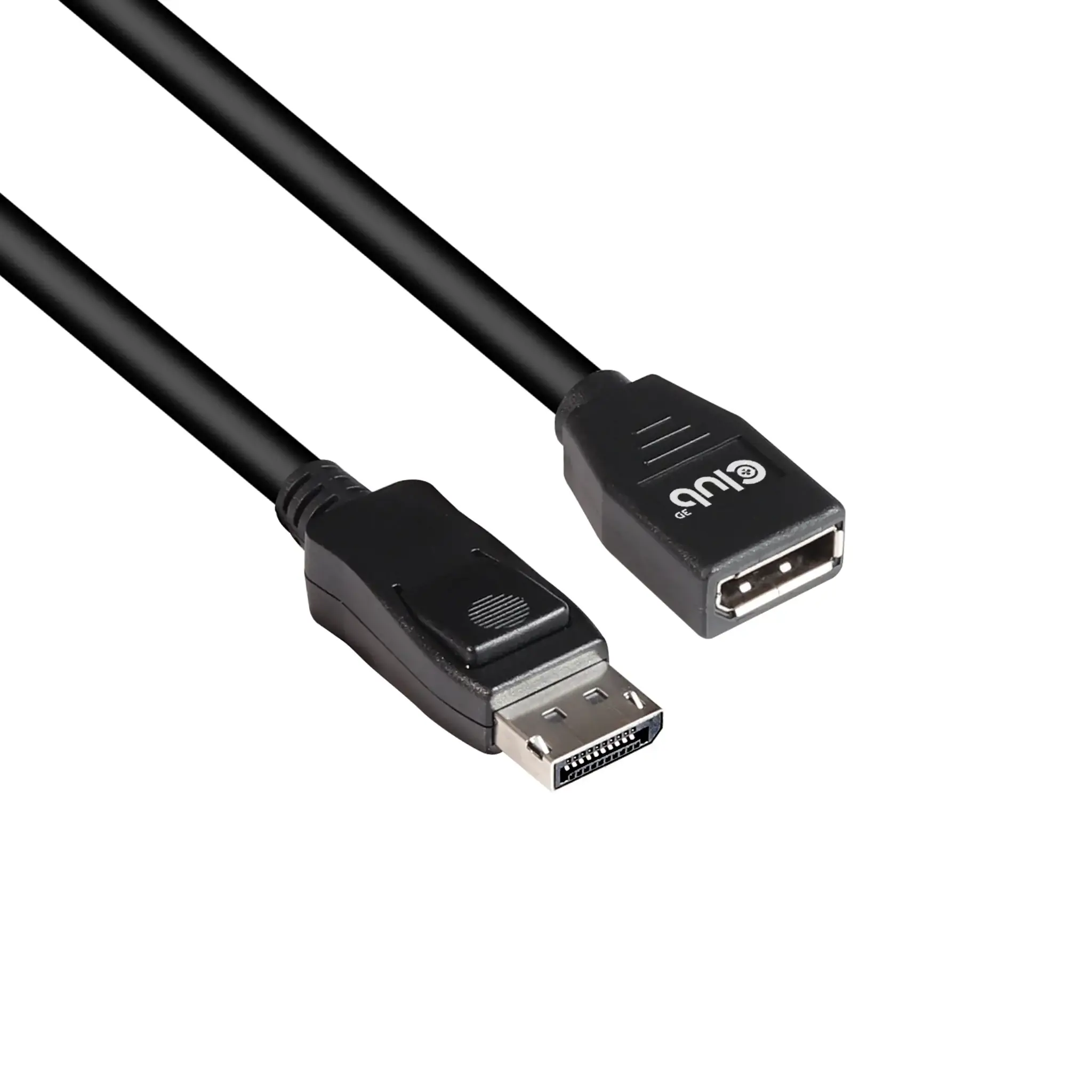 CLUB3D DisplayPort 1.4 Extension Cable 8K60Hz DSC 1.2 HBR3 HDR Bidirectional M/F 3m/9.84ft, 3 m, DisplayPort, DisplayPort, Male, Female, 7680 x 4320 pixels
