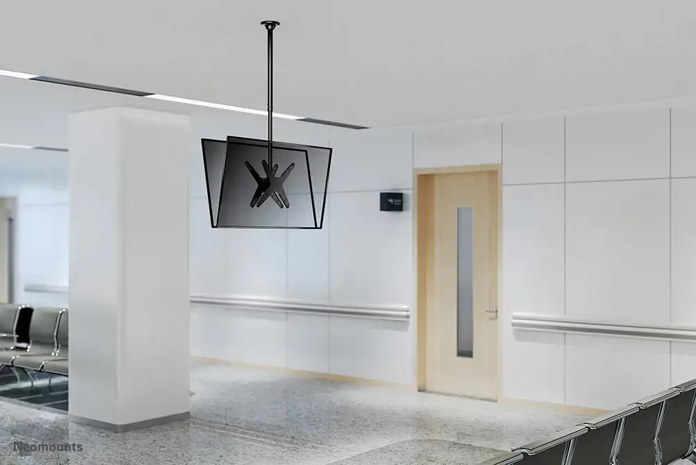 "Neomounts by Newstar" televizoriaus/monitoriaus laikiklis ant lubų, 50 kg, 81,3 cm (32"), 190,5 cm (75"), 400 x 400 mm, aukščio reguliavimas, juodas