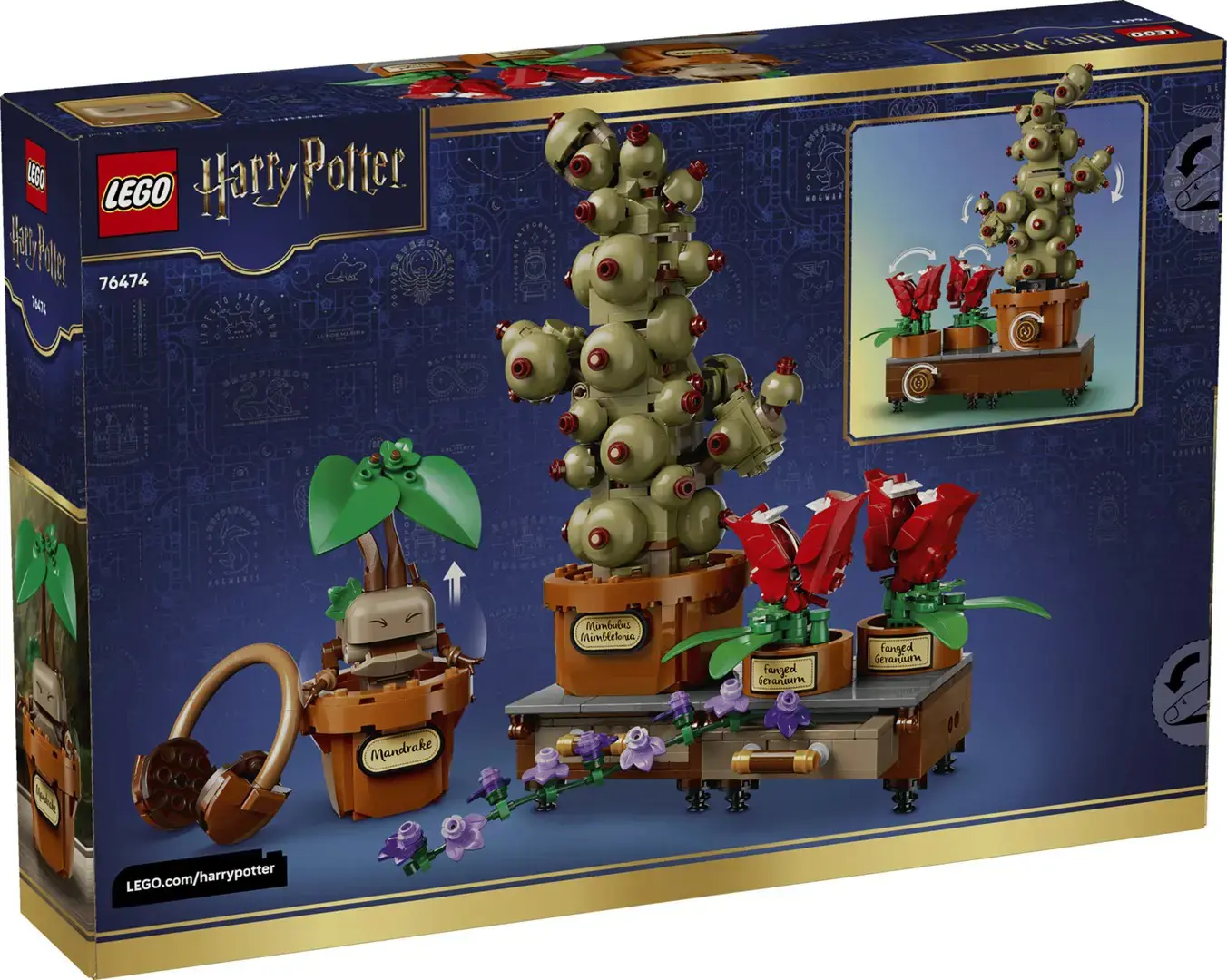 LEGO HARRY POTTER 76474 Hogwarts Herbology Plants