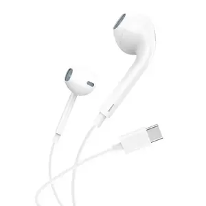 Foneng T15 laidinės ausinės, USB-C, 1,2 m (baltos spalvos)