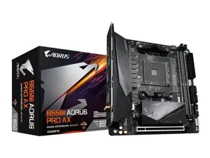 Gigabyte B550I AORUS PRO AX, AMD, "Socket AM4", 3 kartos "AMD Ryzen™ 3", 3 kartos "AMD Ryzen 5", 3 kartos "AMD Ryzen™ 7", 3 kartos..., DDR4-SDRAM, 64 GB, DIMM