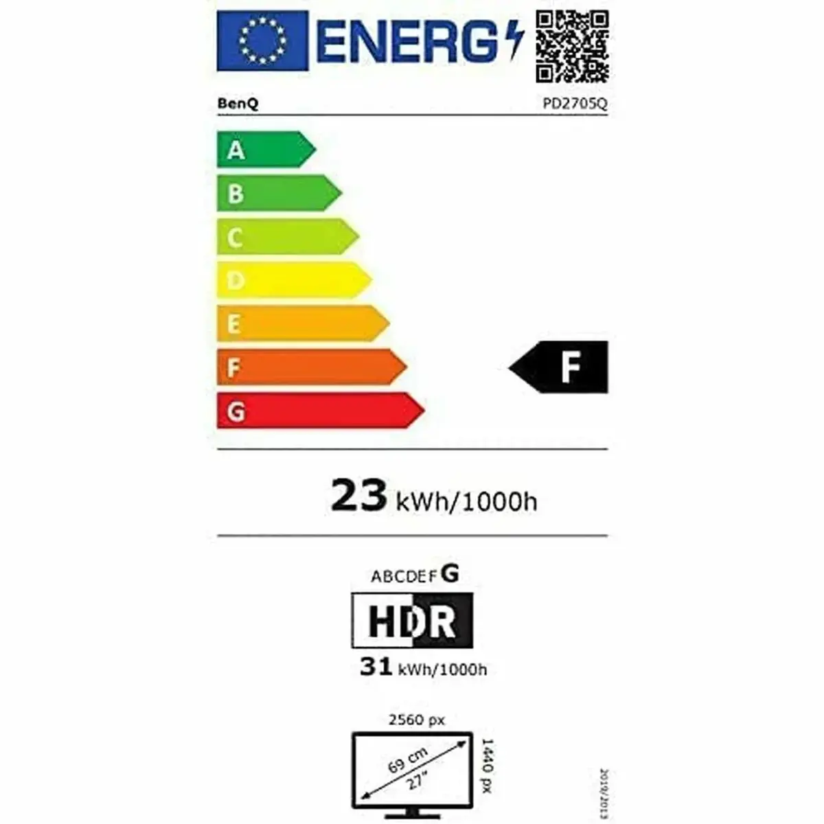 BENQ PD2705Q 6S 27 colių LED ekranas IPS skydelis 2560x1440 HDMI DP įvestis/išvestis USB-Typ-C (P)