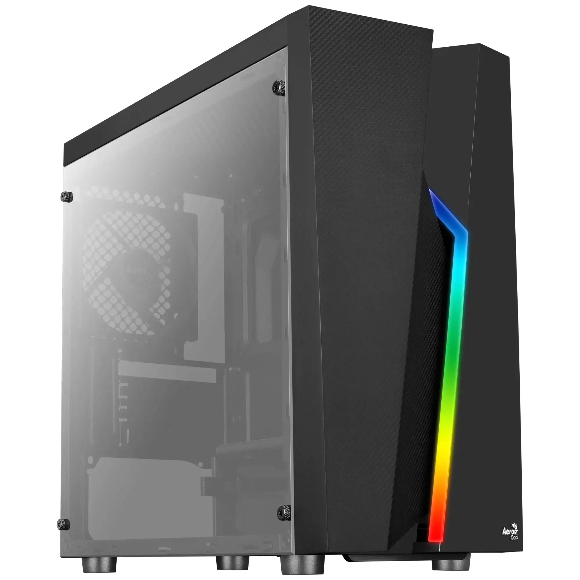 AEROCOOL PGS BOLT MINI RGB Black Mini Tower kompiuterio korpusas