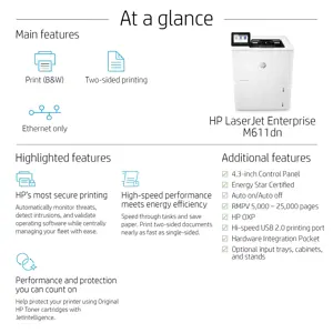 HP LaserJet Enterprise M611dn
