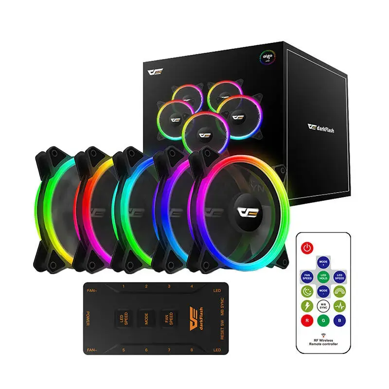 Darkflash DR12 Pro 5-in-1 RGB Computer Fan Set (120x120)