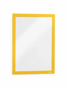 Rėmelis dokumentams DURABLE DURAFRAME, A4, (pak. -2 vnt.), geltonas