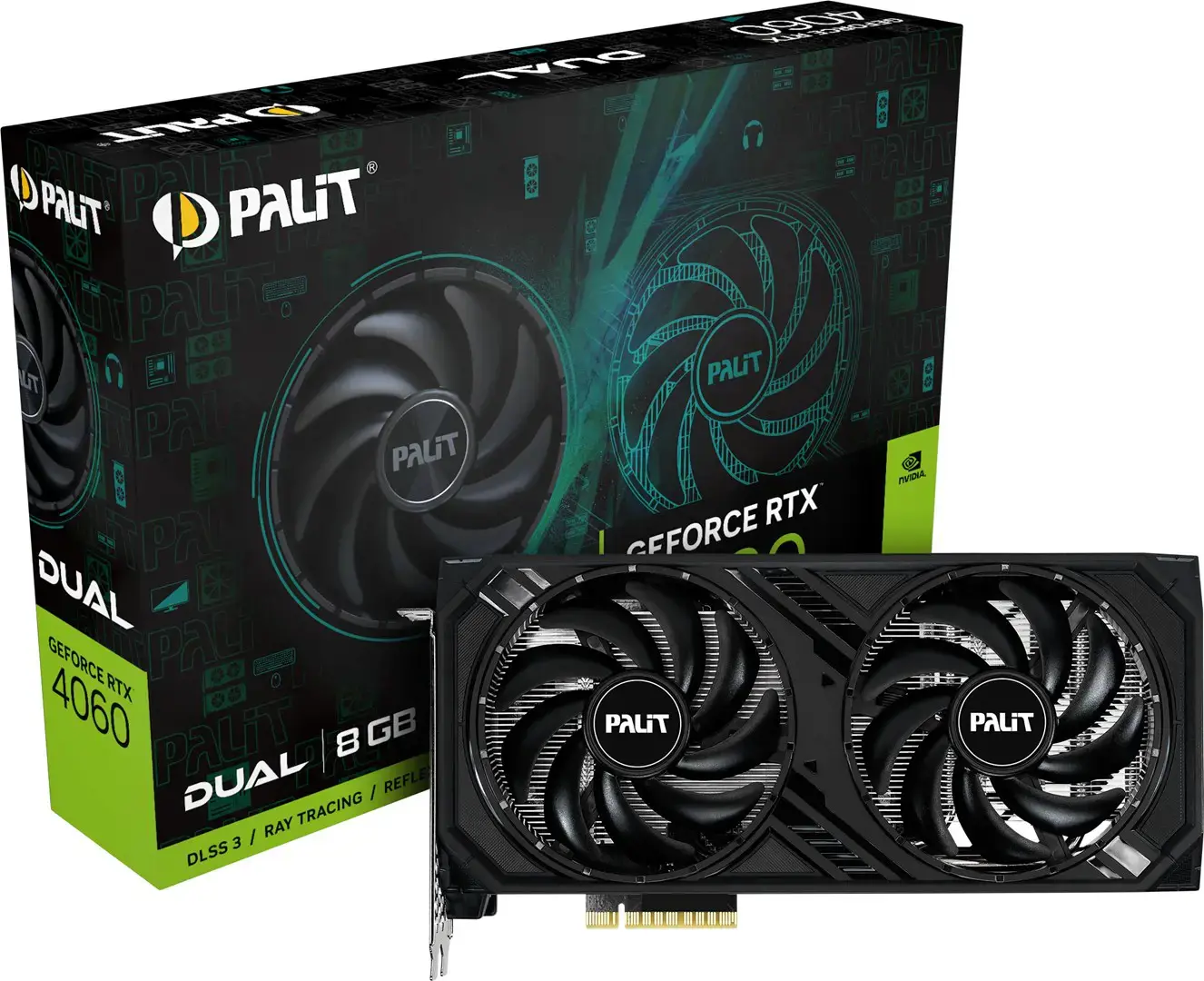 PALIT GeForce RTX 4060 8 GB, GDDR6, 128 bitai – PRINTERA