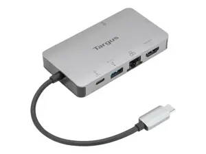 Targus DOCK419, laidinis, USB 3.2 Gen 1 (3.1 Gen 1), C tipo, 100 W, 10,100,1000 Mbps, 10BASE-T, 100BASE-TX, 1000BASE-T, IEEE 802.3, IEEE 802.3ab, IEEE 802.3u