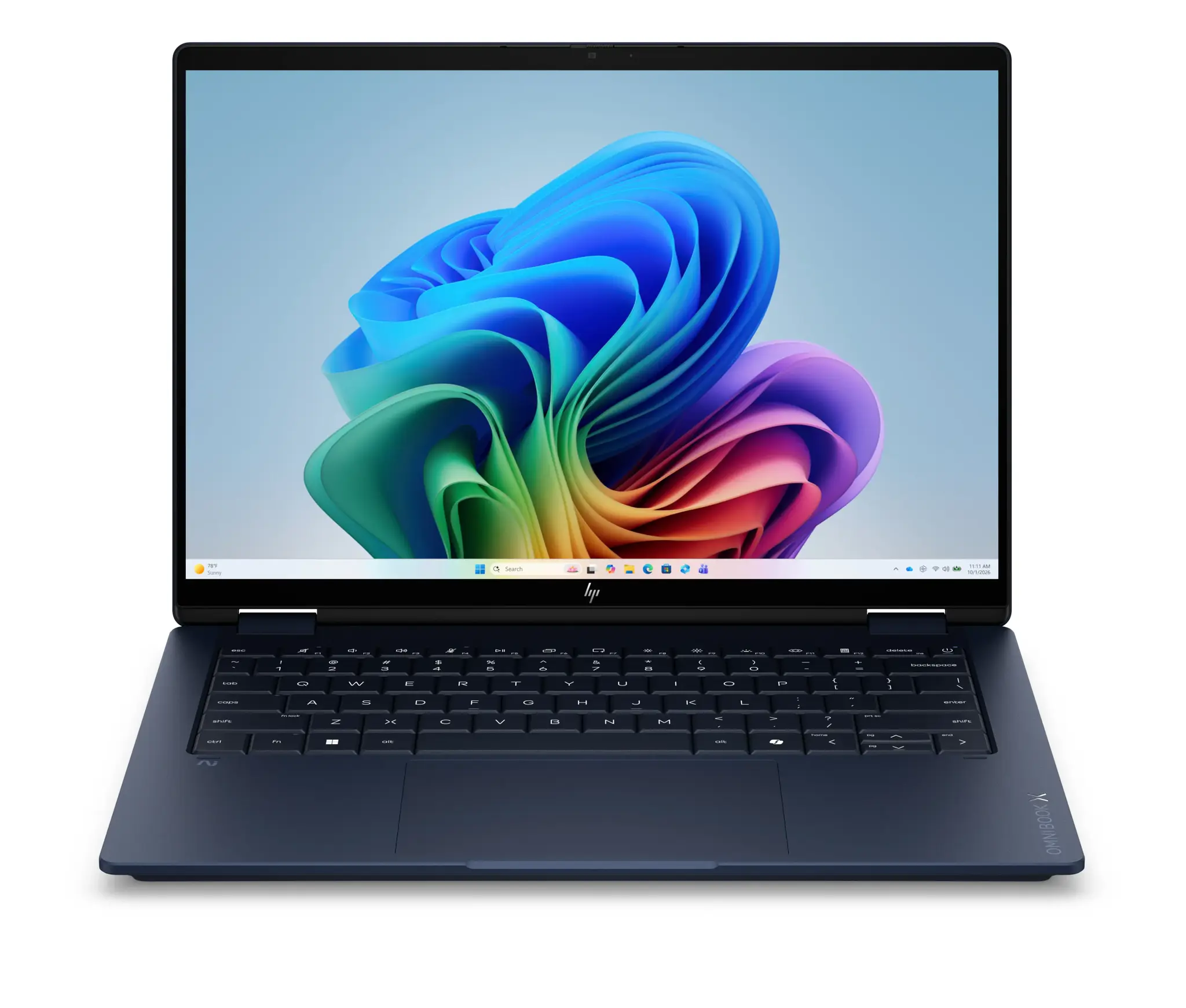 HP OmniBook X Flip 14-kc0011nn - Ryzen AI 5 430, 16GB LPDDR5X 7500 on-board, 512GB, AMD Radeon 840M Graphics, Touch/14.0 2K (1920x1200) Brightview 400 nits,  Athmospheric Blue, Not Included 65W AC Adapter, Win 11 Home, 1 years