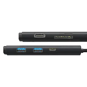 Baseus Lite Series Hub 6w1 USB-C to 2x USB 3.0 + USB-C + HDMI + SD|TF (black)