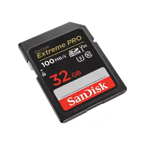 "SanDisk Extreme PRO" 32GB SDHC atminties kortelė + 2 metų "RescuePRO Deluxe" iki 100MB/s ir 90MB/s…
