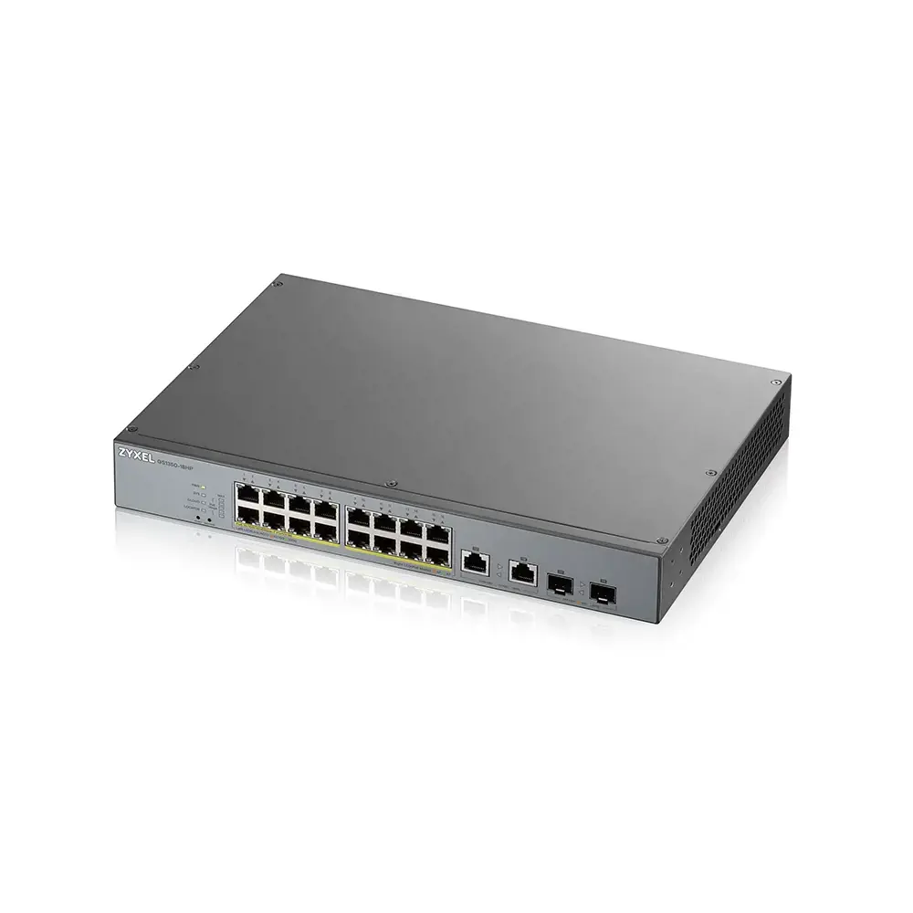 Zyxel GS1350-18HP-EU0101F, valdomas, L2, Gigabit Ethernet (10/100/1000), maitinimas per Ethernet (PoE), montuojamas į stovą