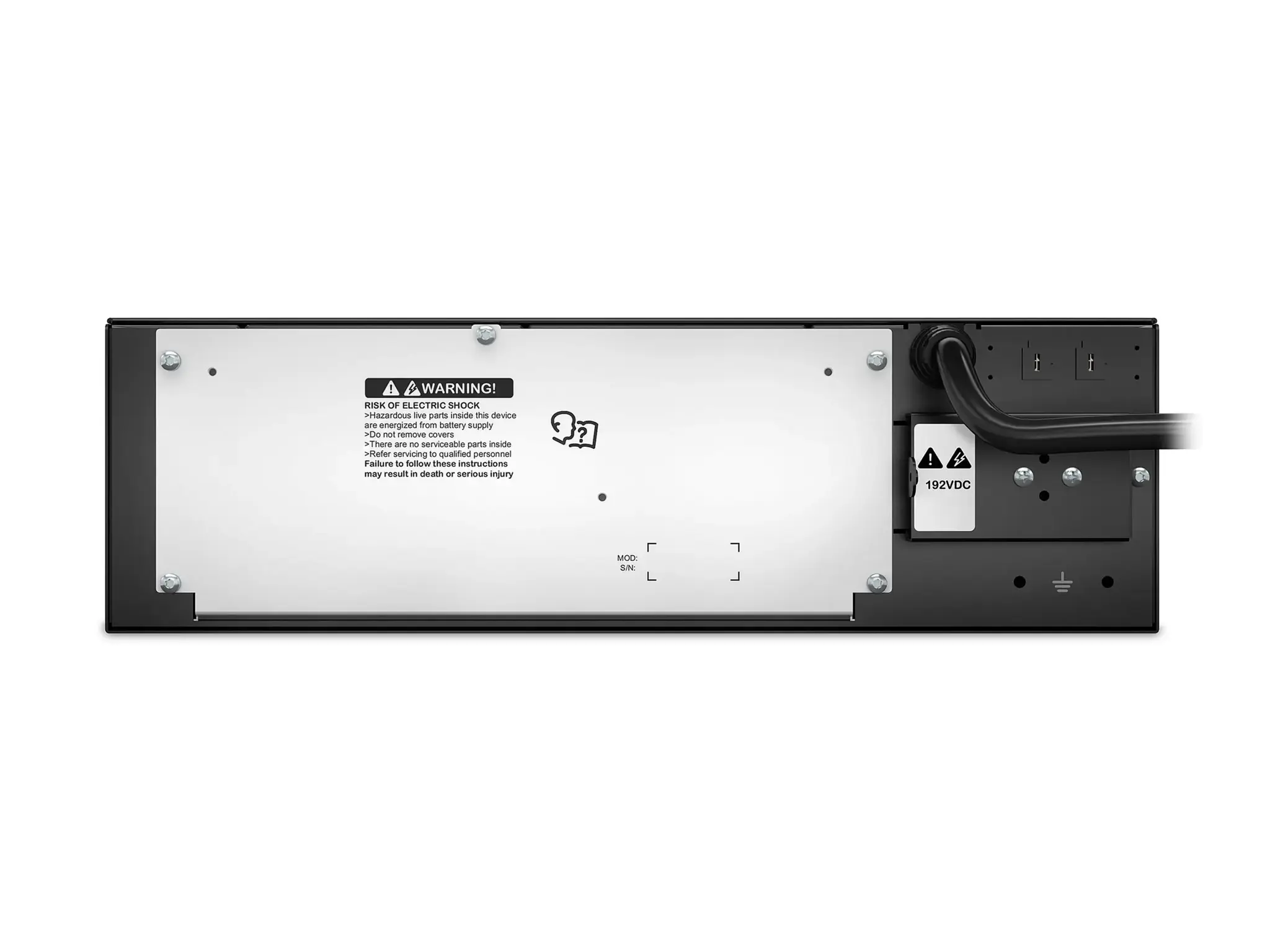 APC SRT192RMBP, juoda, 91 kg, 432 mm, 130 mm, 682 mm, 600 mm