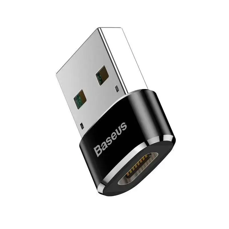 "Baseus" adapteris iš USB Type-C į USB Black (juodas)