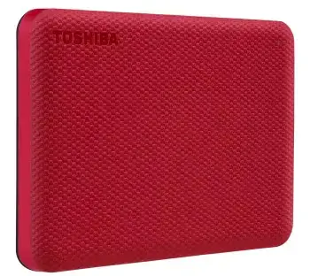 TOSHIBA "Canvio Advance" 4 TB 2,5 colio išorinis kietasis diskas USB 3.2 Gen1 raudonos spalvos
