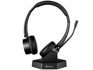 Sandberg Bluetooth Office Headset Pro+, Wireless, Office/Call center, 20 - 20000 Hz, Headset, Black