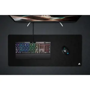 "CORSAIR MM350 PRO Premium" medžiaginis žaidimų pelės kilimėlis, apsaugotas nuo išsiliejimo, juodas - Extended-XL
