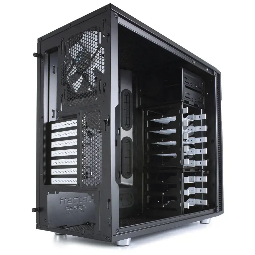 "Fractal Design Define R5", "Midi Tower", asmeninis kompiuteris, juodas, ATX, micro ATX, Mini-ITX, 18 cm, 44 cm