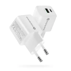 Charger 1 x USB, 1 x USB-C Quick Charge 3.0 20W white