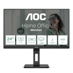Monitorius AOC 24P3CV 23.8inch IPS TFT 1920x1080 HDMI DP USB Black