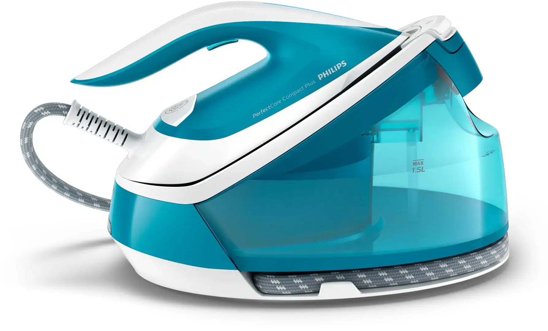 "Philips" GC7920/20 garų lyginimo stotis 1,5 l "SteamGlide" padas Aqua spalva