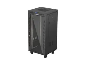 Lanberg FF01-6624-12BL rack cabinet 24U Freestanding rack Black
