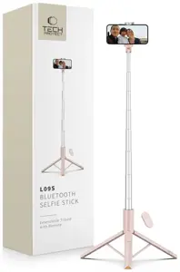 Tech-Protect selfie stick tripod L09S Bluetooth, pink