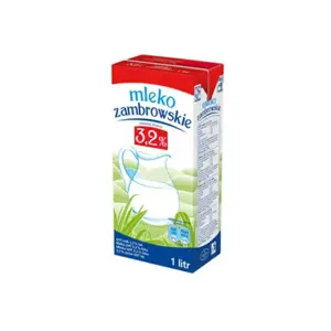 Pienas ZAMBROWSKIE, 3,2%, UAT, 1 l x 12 vnt.