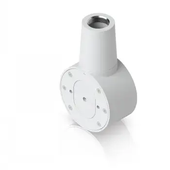 UBIQUITI CAMERA COMPACT JUNCTION BOX WHITE. TAMPER-RESISTANT JUNCTION BOX FOR COMPACT UNIFI DOME AND TURRET CAMERAS THAT ENHANCES MOUNTING DURABILITY, AESTHETICS, AND EASE OF MAINTENANCE