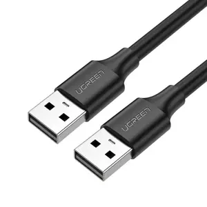 Ugreen 10311, 2 m, USB A, USB A, USB 2.0, 480 Mbps, juoda, auksinė