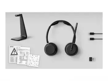 LENOVO EPOS IMPACT 1061T BLUETOOTH WIRED/WIRELESS ACTIVE NOISE CANCELLING HEADSET - BLACK