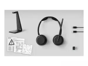 LENOVO EPOS IMPACT 1061T BLUETOOTH WIRED/WIRELESS ACTIVE NOISE CANCELLING HEADSET - BLACK