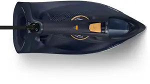 "Philips" 7000 serijos DST7060/20 HV garinis lygintuvas mėlyna/geltona, garinis lygintuvas, "SteamGlide Elite" padas, 2 m, 250 g/min, mėlyna, geltona, 55 g/min