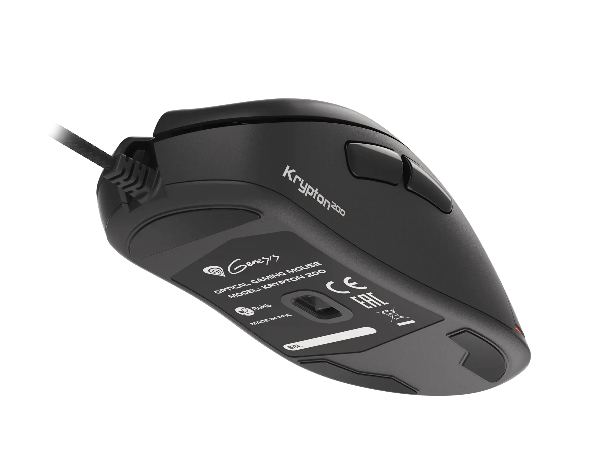 "Genesis" žaidimų pelė "Krypton 200 Black
