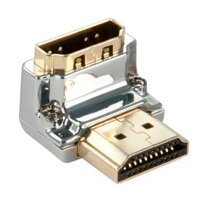 "Lindy CROMO" HDMI adapteris 90° "žemyn", A tipo HDMI (standartinis), A tipo HDMI (standartinis), m…