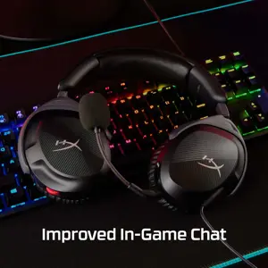 "HyperX Cloud Stinger 2" - žaidimų ausinės (juodos), laidinės, žaidimų, 10 - 28000 Hz, 275 g, ausinės, juodos