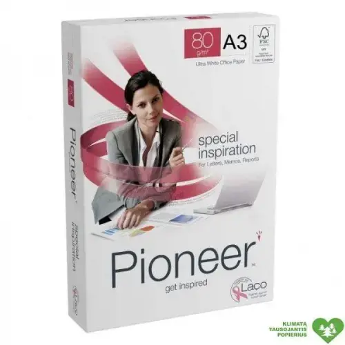 Office paper Pioneer, A3, 80g (500)  0701-065